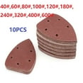 thumbnail image 3 of 10 Pcs 140*90mm 5 Holes Sandpaper Triangle Sand Discs Pads Power Polishing Tool, 3 of 6