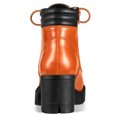 thumbnail image 4 of Unique Bargains Women's Rounded Toe Side Zip Combat Block Heel Ankle Boots, 4 of 6