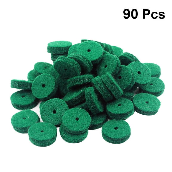 WHAMVOX 90 Pcs Piano Felt Balance Rail Punchings Keyboard Balance Washers Repair Parts Punchings Washer (Green)