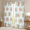 thumbnail image 2 of Homewish Colorful Cute Flower Blackout Curtains Set of 2 (52x84 Each),Country Floral Window Curtains,Rustic Natural Plant Curtains and Drapes For Girls,Luxury Bedroom Decor, 2 of 6