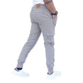 thumbnail image 3 of Jogger cargo de gabardina stretch John Silver Corte skinny color gris claro, 3 of 4
