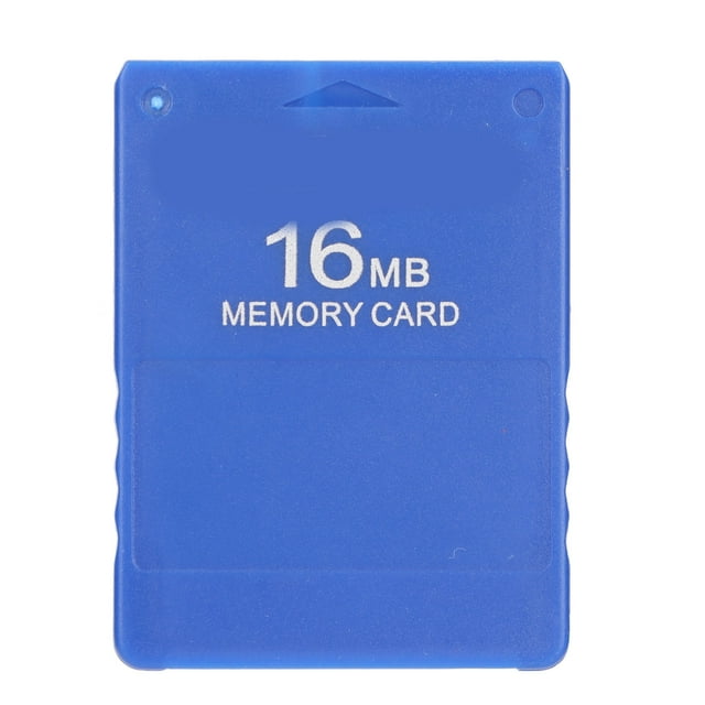 Tarjeta de memoria Tarjeta de memoria portátil para juegos de alta velocidad, resistente, fácil de usar, 16 MB, para PlayStation 2, color azul