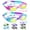 01-Pink Blue & Purple Blue, variant on Vvinca Kids Swim Goggles, 2 Packs Swimming Goggles with Earplugs& Nose Clip Anti Fog/UV Goggles for Kids Youth Teens Age 3-15