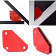thumbnail image 1 of Soldador magnético ángulo Imán de soldadura Imán de soldadura Soporte de flechas Soldadura fija Herramienta de soporte de soldadura Multiángulo Potente soporte de soldadura magnética 4 piezas, Rojo ZefeiWu 8390615496377, 1 of 1