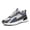 Grey, variant on Black Walking Shoes Men Classic Lightweight Arch Support Mens Casual Shoes Lace Up Thick Sole Mesh Athletic Sneakers for Women Gym Workout