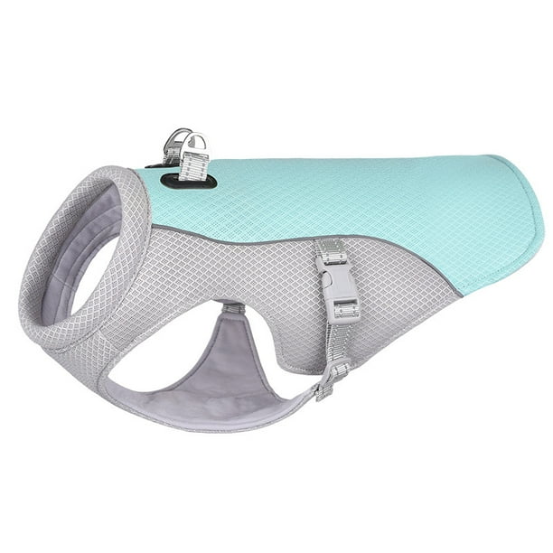 Chaleco refrescante para perros, abrigo de verano para perros, chaleco transpirable para perros, enfriador evaporativo, azul (S)