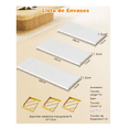 thumbnail image 4 of Repisas Flotantes Madera Modernas Estantes Baño Topon 3pcs Belug Blanco, 4 of 5