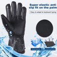 thumbnail image 5 of Guantes calefactados para pantalla táctil, 3 niveles de temperatura, impermeables, eléctricos, de invierno, calentador de manos para motocicleta al aire libre, esquí y ciclismo, 5 of 5