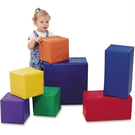 Childrens Factory Sturdiblock Set, CF321-530, Large Foam Blocks for Toddlers, Big Building Blocks, Daycare or Playroom Soft Play Equipment, Set-7