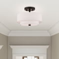 thumbnail image 3 of Livex Lighting - Meridian - 2 Light Semi-Flush Mount In Transitional Style-8.25, 3 of 16