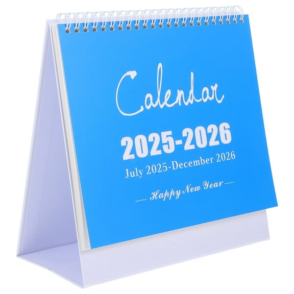 Soimiss 2026 Desk Calendar in Blue with Sturdy Paper for Easy Daily Scheduling