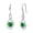 May-Emerald, variant on 925 Sterling Silver Infinity Emerald Dangle Earrings for Women with May Birthstone