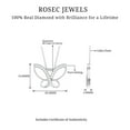 thumbnail image 4 of Rosec Jewels 0.25 CT Diamond Statement Butterfly Charm Pendant for Women, 10K Yellow Gold, 4 of 7