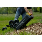 Gorilla Carts 4 Cu. ft. Poly Garden Dump Cart, 600 lbs. Capacity, 35 in. x 22 in. Bed, 10 in. Tires
