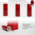 thumbnail image 2 of Velas LED sin llama kakoya con temporizador, 5 unidades, rojas, 2 of 6