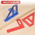 thumbnail image 6 of Uxcell 3D Multi-Angle Measuring Ruler 45/90 Degree Metric Aluminum Alloy Woodworking Square Protractor Miter Triangle Ruler with Screws and Hex Spanner for Engineer Carpenter, Red, 6 of 7