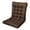 Dark Brown B, variant on Tufted Chair Cushion, Polyester Padded Seat and Backrest Pad for Dining/Office Chairs,17.7×33.5in(Teal)