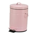 thumbnail image 2 of Garbage Bin Rubbish Bin Paper Basket with Pink Elegant Iron Design for Girls Room Dorm Office Kitchen, 2 of 9