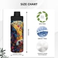 thumbnail image 3 of Daiia Colorful Daisy Sunflower Cow Printed 18 OZ Sports Insulated Kettle Drinking Cup Water Bottle Stainless Steel Kettle Portable Cup For Gym, 3 of 7