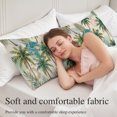 thumbnail image 5 of Tropical Plant Body Pillow Cover 20 x 54 Inch Decorative Pillow Cover Summer Watercolor Boho Palm Tree on Linen Lumbar Pillowcase Seasonal Rectangle Cushion Case for Couch Sofa Bed Living Room, 5 of 9