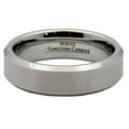 thumbnail image 4 of Metals Jewelry Men's/Women's 6mm Brushed White Tungsten Carbide Polished Edge Wedding Ring Size 11, 4 of 7