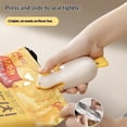 thumbnail image 2 of Mini Bag Sealer, 2-in-1 Rechargeable Handheld Heat Sealer & Cutter, Portable Food Plastic Bag Sealing Machine, 2 of 5