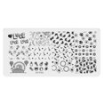 thumbnail image 4 of Vogacara 16 estilos, gran oferta, placa de estampado para decoración de uñas, sello de acero para uñas, herramienta de impresora para Type2 NO2, 4 of 4
