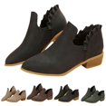 thumbnail image 4 of NOKIO Stylish Women'S Ankle Boots Trendy Women'S Ankle Booties Women'S Fashionable Short Boots Ankle Boots Short Boots Single Shoes For Ladies Casual Shoes Women'S Stylish Block Heel Ankle Boots, 4 of 4