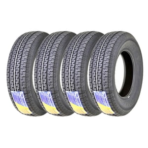 Set of 4 FREE COUNTRY Premium Trailer Tires ST 205/75R14 8PR Load Range D Steel Belted Radial w/Scuff Guard Sansujyuku sansujyuku.com