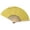 Yellow, variant on Yucurem 1 Pack Foldable Handheld Fan, Chinese Folding Fan for Women, Solid Bamboo Paper Fans for Wedding Guests, Dancing, Party Favors (Red)
