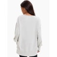 thumbnail image 2 of Womens Oversized Crewneck Long Sleeve Shirts Pullover Sweatshirts, 2 of 7