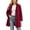 Red, variant on Smsaxvxz Womens Long Coats Winter Warm Fuzzy Jackets Long Sleeve Outerwear White XL