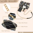 thumbnail image 3 of FORMRS Women Crossbody Purse with Chain Strap Vegan Leather Shoulder Handbag, Square Harmony, 3 of 7