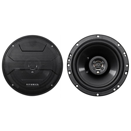 Hifonics ZS653 Zeus Coaxial Car Speakers (Black, Pair) – 6.5 Inch Coaxial Speakers, 300 Watt, 3-Way Car Audio, Passive Crossover, Sound System (Grills Included)