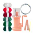 thumbnail image 4 of Easy Knitter Manual Spool Knitter Household Embellishment Rope Braider Mill Machine Knitting Tool for Bracelet Adult Sweaters 6 Colors Yarn pink, 4 of 9