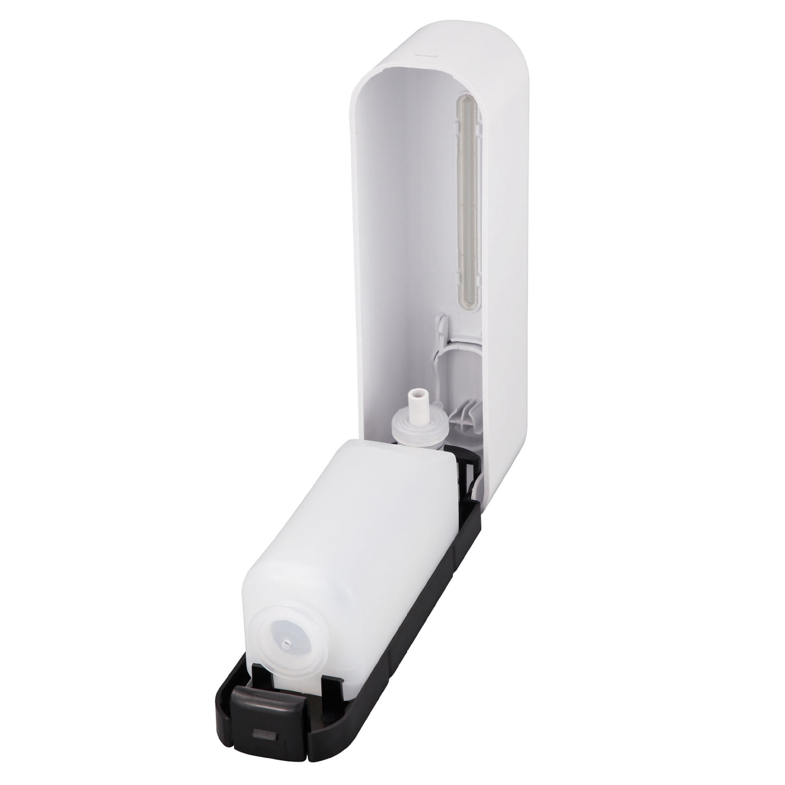 YAHHU 300ml / 10.1 oz Manual Soap Dispenser Press ABS Wall Mounted Shower Gel Container for Home Hotel, White