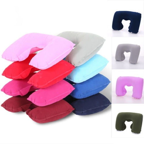 Foldable U-shaped Neck Support Pillow Inflatable Cushion Travel Air Plane Sleep Hot Sale
