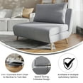 thumbnail image 2 of Flash Furniture Contemporary Expanded Polyethylene Storage Convertible Chair, Light Gray, 2 of 2