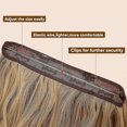 thumbnail image 5 of Extensions de Cheveux Invisibles Fil Ondulé Bouclé Longs Postiches Synthétiques pour Femmes Bandeau Réglable, 5 of 5