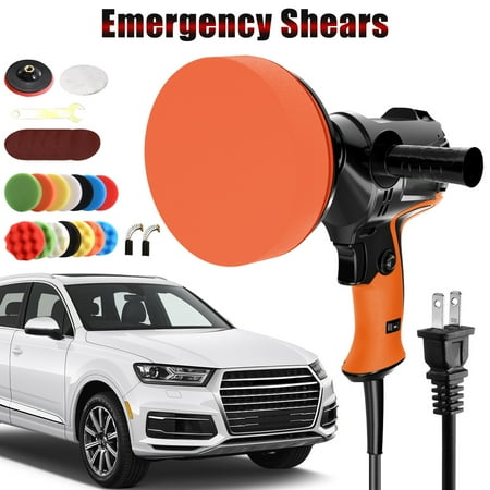 

verlacod Electric Buffer Polisher Kit 980W Random Orbital Car Polisher Sets with Wool Pads Sand Paper 6 Variable Speed 850-3200 Rpm Reusable Double Handle Polisher Kit for Car Motorcycle Waxing