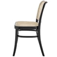 thumbnail image 5 of Side Dining Chair, Black, Wood, Modern Contemporary Farmhouse Coastal, Kitchen Room Cafe Bistro Restaurant Hospitality, 5 of 8