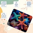 thumbnail image 3 of Starfish Printed Gaming Mousepad Desk Pad, Square 8.3x9.8 Inch Non-Slip Rubber Bottom Mouse Mat for Office and Gaming, 3 of 6
