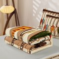 thumbnail image 5 of Manfei Retro Fishing Hook Zipper Twin Comforter Sets with Fitted Sheet and 2 Pillowcases, Rustic Farmhouse Zipper Bedding Set, Beige, Gray Reversible, 4pcs, 5 of 7