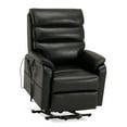 thumbnail image 3 of Dual Motor Lift Recliner with Massage Heating (Black Faux Leather-9188), 3 of 10