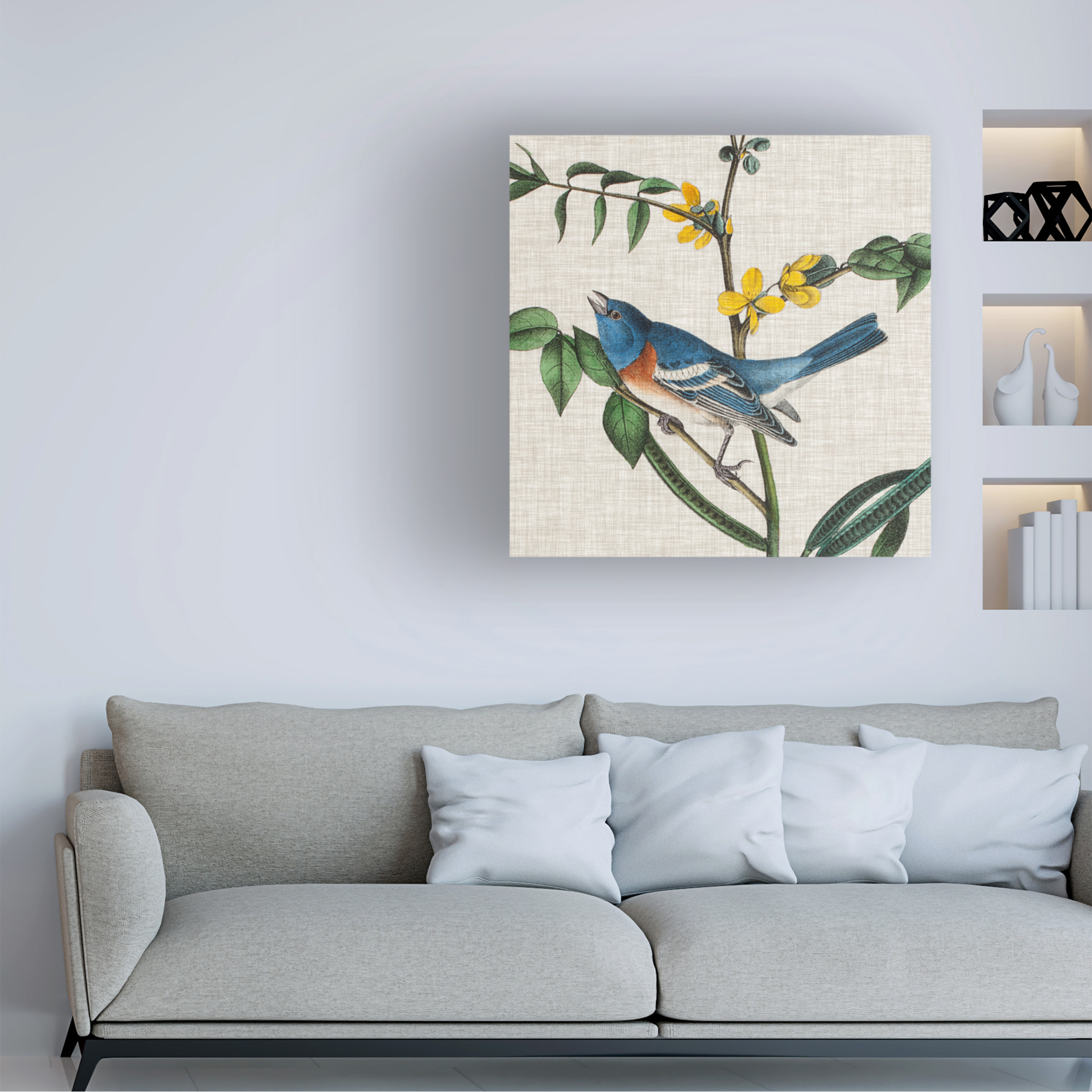 Trademark Fine Art John James Audubon Avian Crop Viii Canvas Wall Art - 24x24