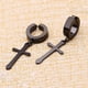 thumbnail image 5 of Kunmingshisd Juego de pendientes sin perforar para hombres y mujeres con aro de acero de titanio cruzado con clip en pendiente, 5 of 5