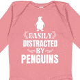 thumbnail image 4 of Inktastic Easily Distracted by Penguins Boys or Girls Long Sleeve Baby Bodysuit, 4 of 5