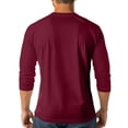 thumbnail image 4 of Fabrcox Men's 3/4 Sleeve Shirts Raglan Henley Baseball Shirts Lightweight Breathable Going Out Athletic Men Workout Shirt XXXL, 4 of 7