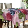 thumbnail image 5 of Yayeee Tablecloths 60" x 60" Rectangle Wrinkle Resistant Party Table Cover, Pink Blueberries, 5 of 8