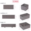 thumbnail image 2 of Caja de almacenamiento DIOMMELL para armario, cómoda, cajón, paquete de 12, 2 of 7
